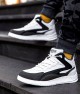 Mens High Top Sneakers - White Dark Gray - DS3.1204