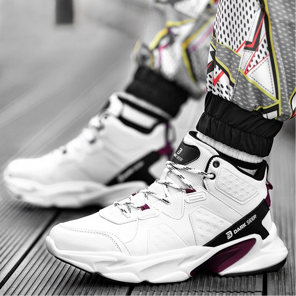 Mens High Top Sneakers - White - DS3.839