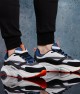 Mens Sneakers - White Blue - DS.MJ1838