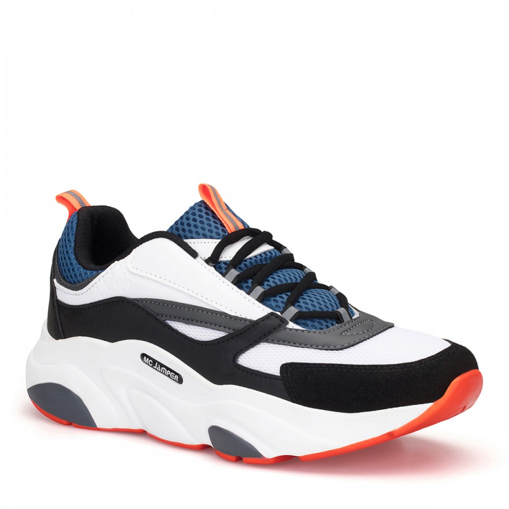 Mens Sneakers - White Blue - DS.MJ1838