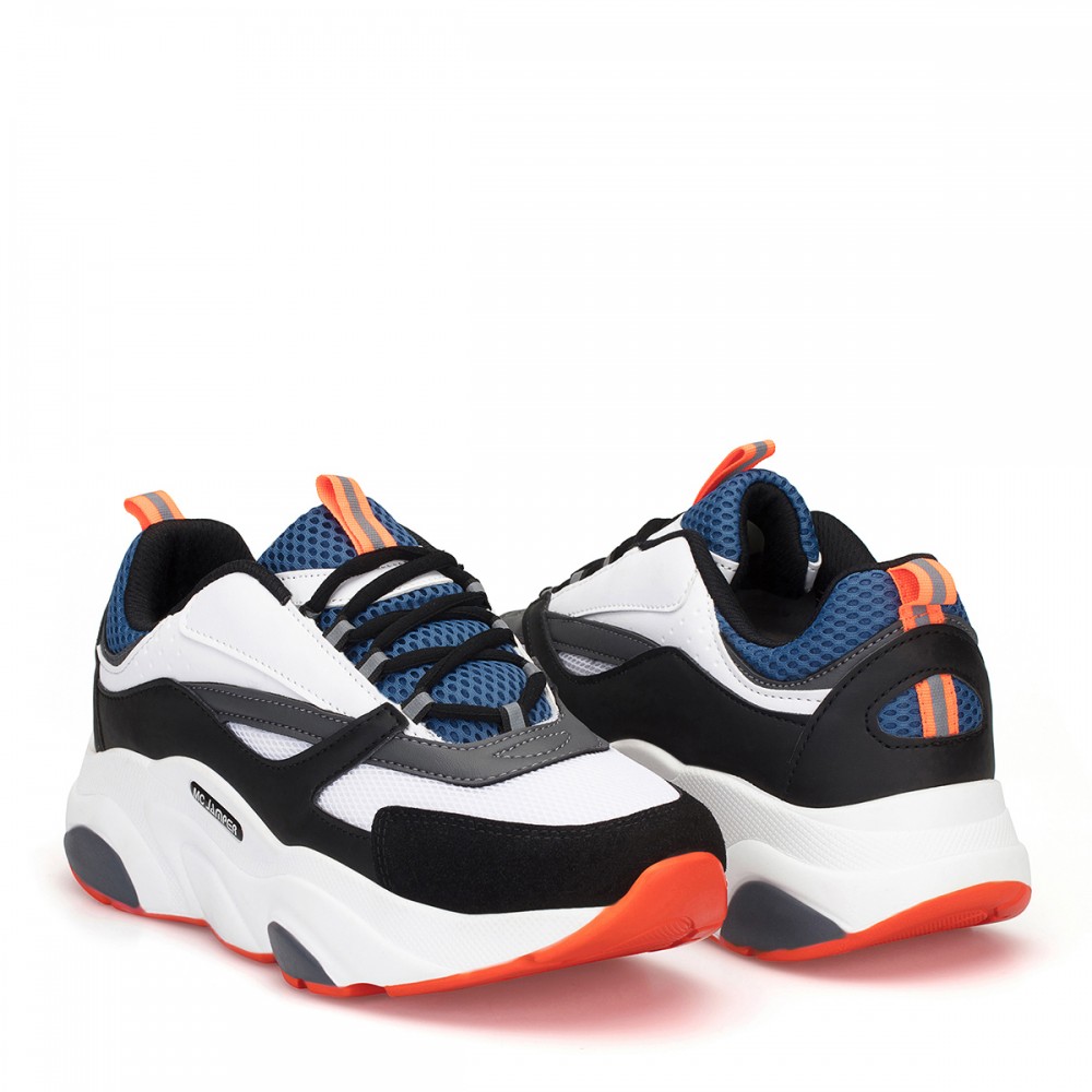 Mens Sneakers - White Blue - DS.MJ1838