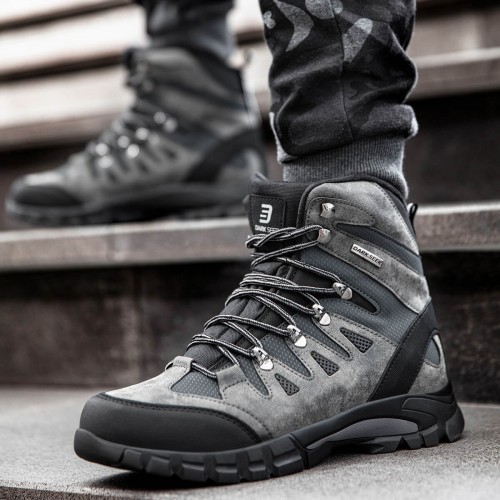 Unisex Hiking Boots - Black Gray - DS.1633