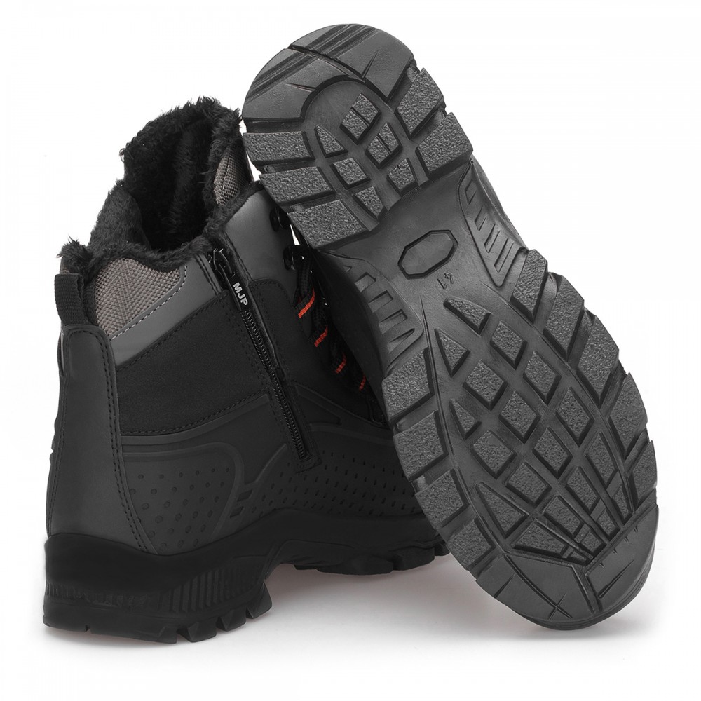 Unisex Hiking Boots - Black Gray Orange - DS.1918