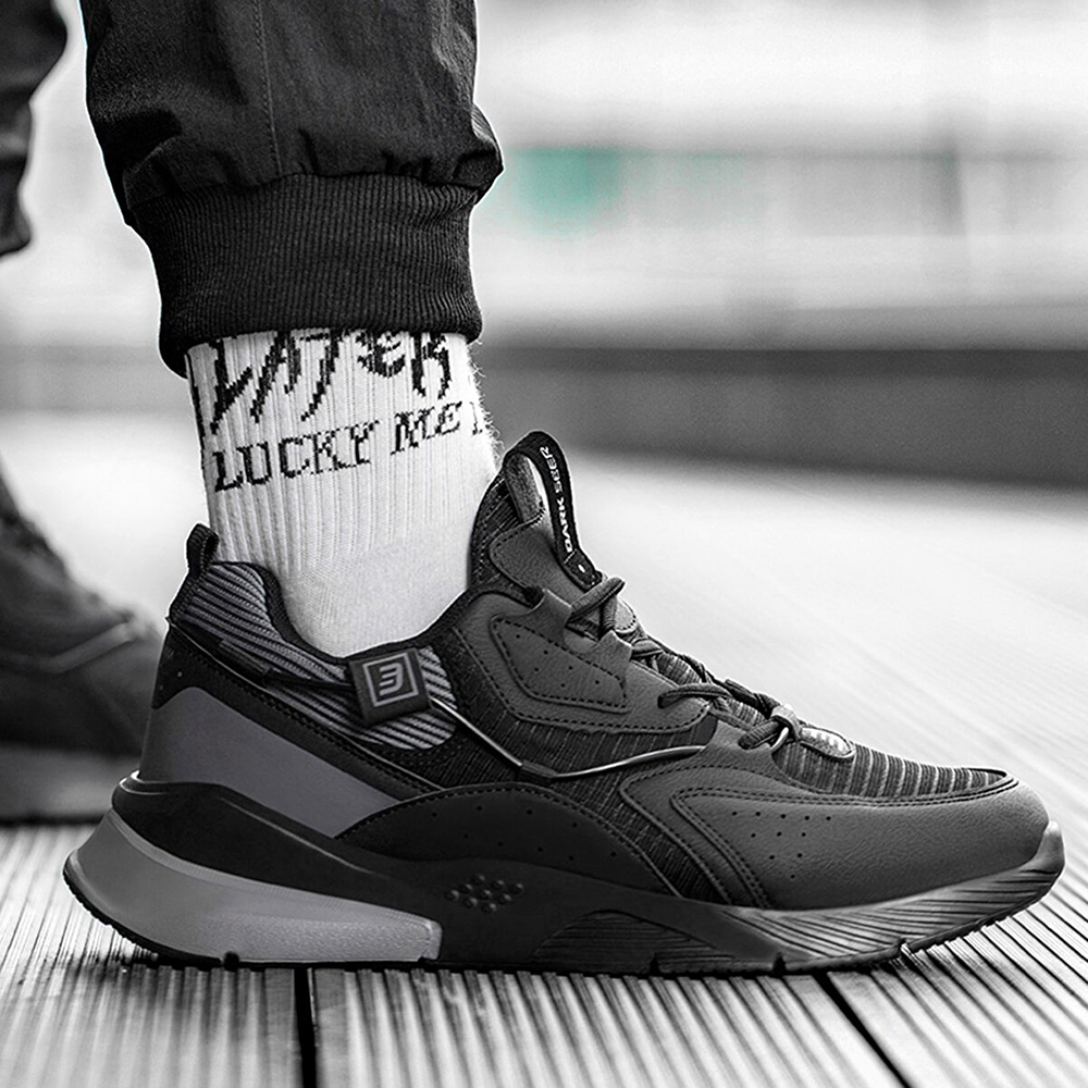Mens Sneakers - Black Dark Gray - DS3.1205