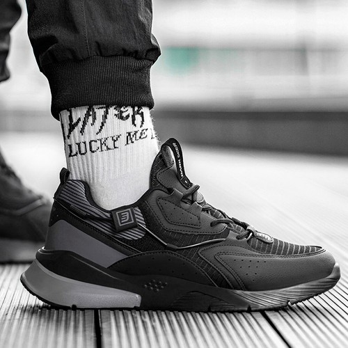 Mens Sneakers - Black Dark Gray - DS3.1205