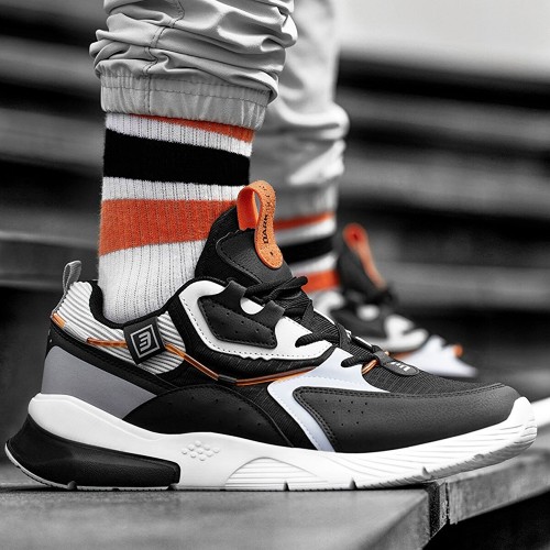Mens Sneakers - Black White Ice - DS3.1205