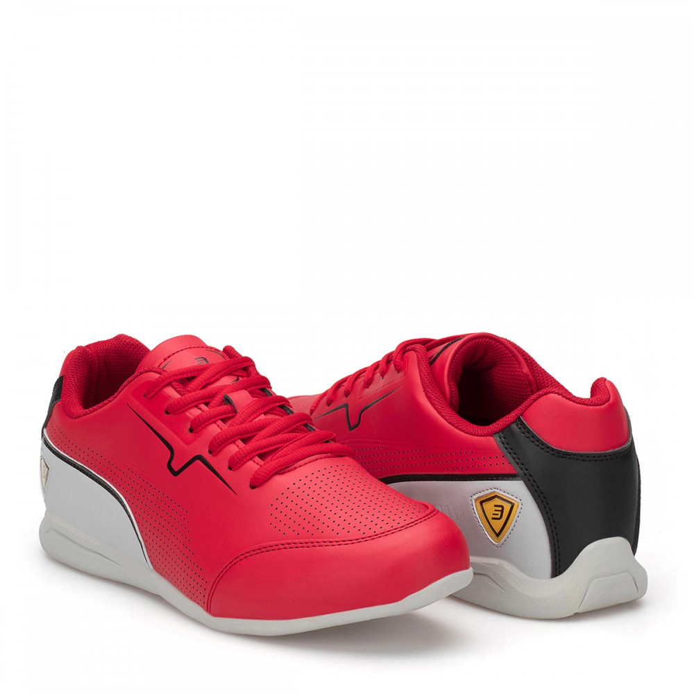 Men's Sneakers - Red Gray - DS3.1024
