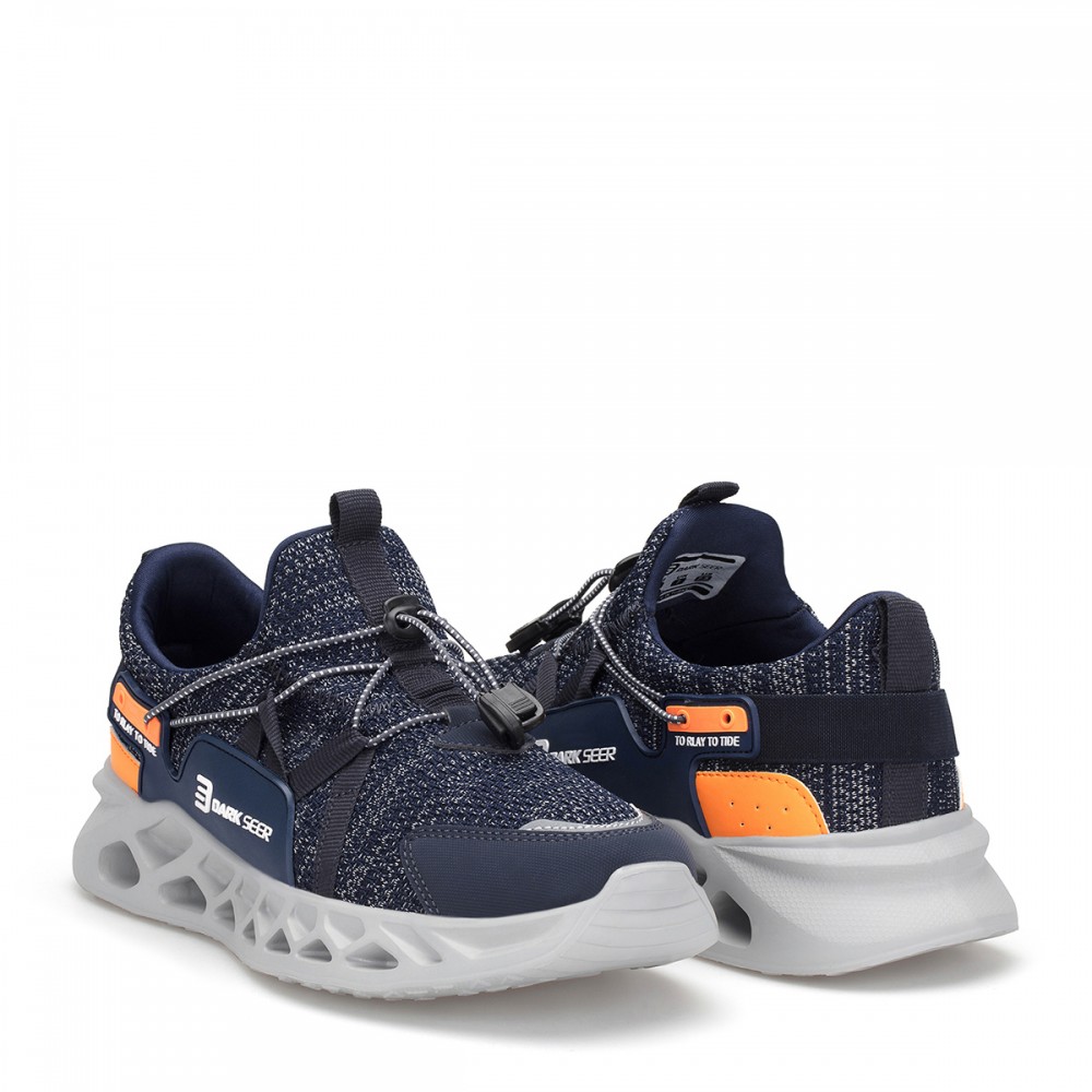 Men's Sneakers - Navy Blue Gray - DS3.1072