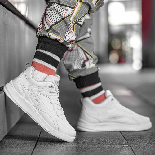 Mens High Top Sneakers - White - DS3.1204