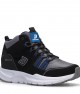 Men's High Top Sneakers - Black Gray Blue - DS3.1258