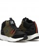 Men's High Top Sneakers - Black Khaki Orange - DS3.1258