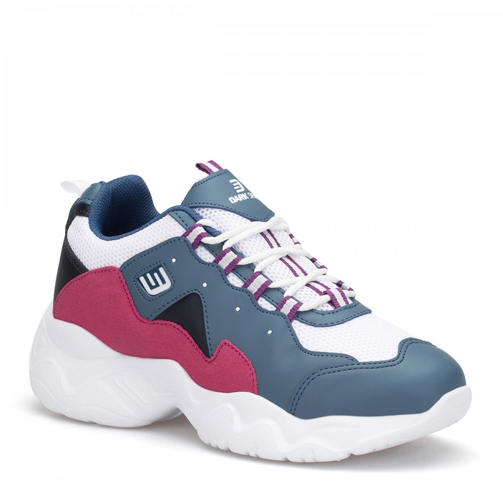 Women's Sneakers - White Blue - DS3.5100