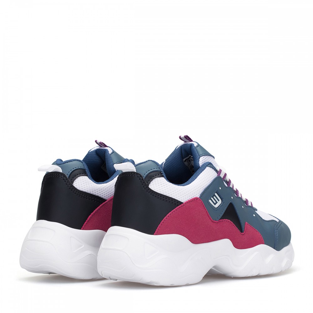 Women's Sneakers - White Blue - DS3.5100