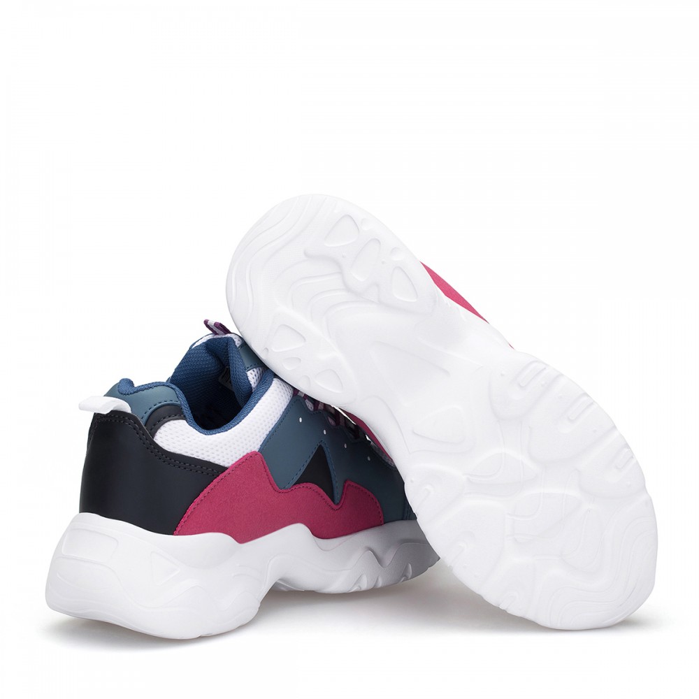 Women's Sneakers - White Blue - DS3.5100