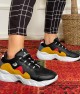 Women's Sneakers - Black Yellow - DS3.5100