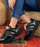 Women’s Sneakers -  Black Silver - DS3.5154