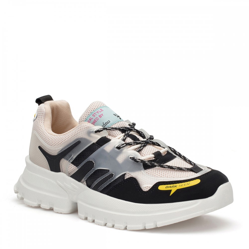 Women’s Sneakers - Beige Black - DS3.5154