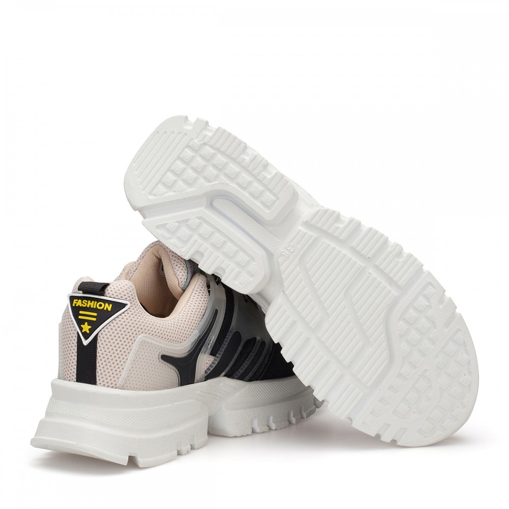 Women’s Sneakers - Beige Black - DS3.5154