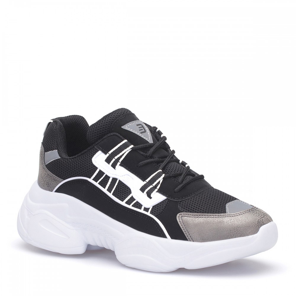 Women’s Sneakers - Black White - DS3.5156
