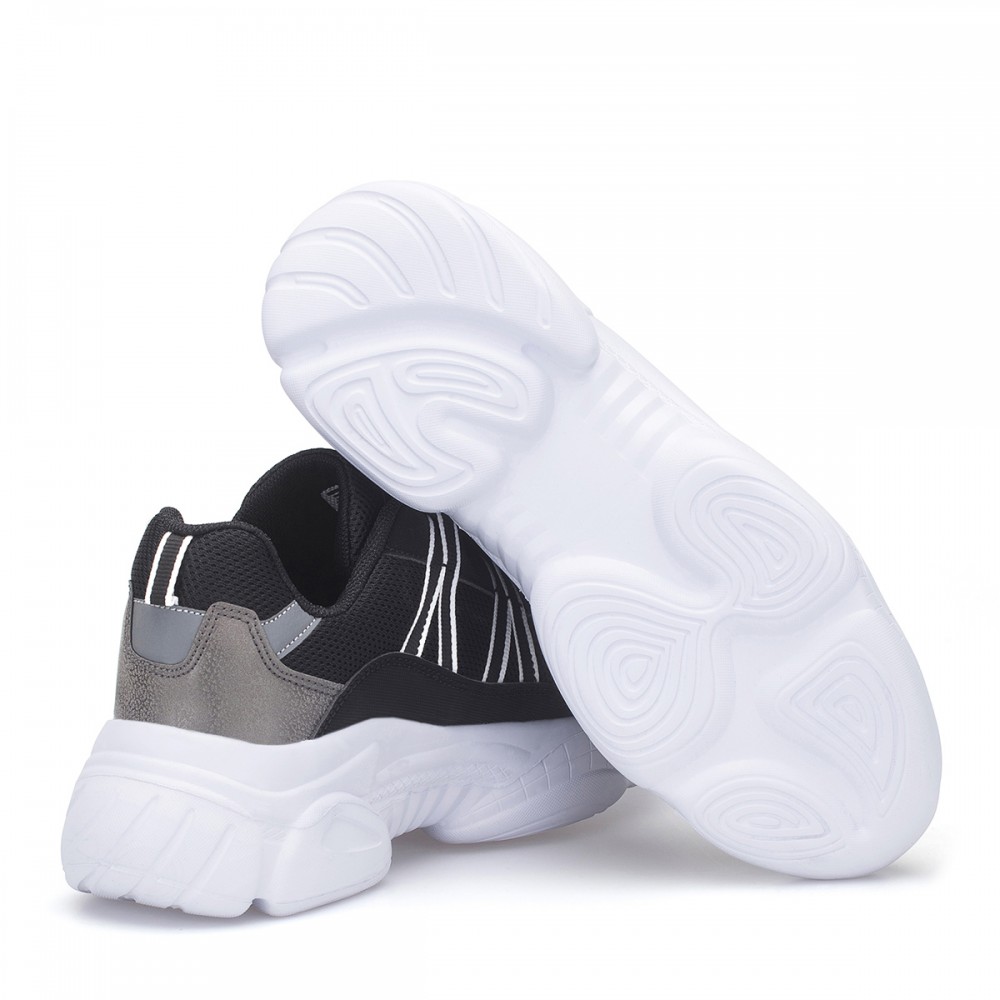 Women’s Sneakers - Black White - DS3.5156