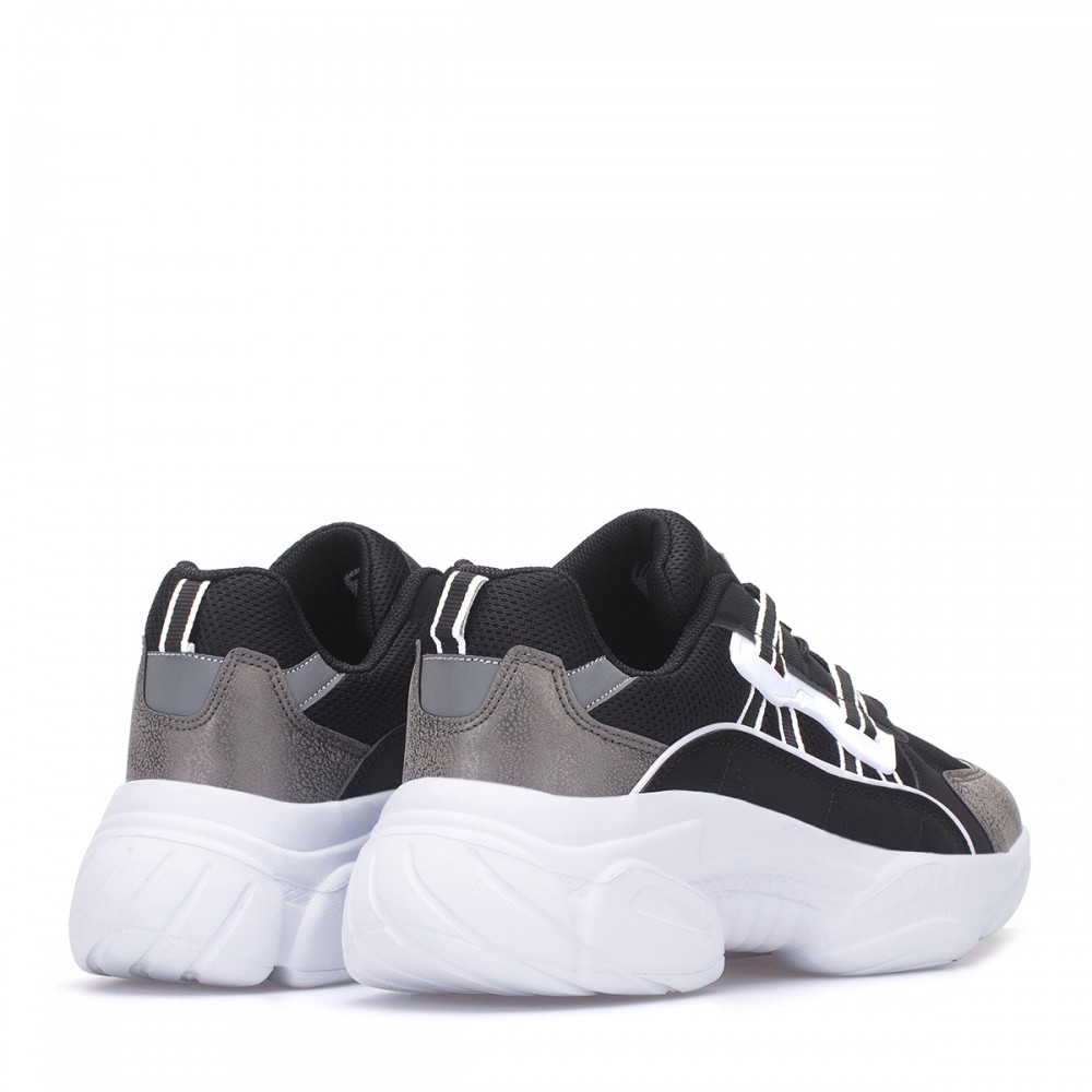 Women’s Sneakers - Black White - DS3.5156