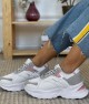 Women's Sneakers - White Gray - DS3.5181
