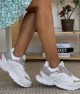Women's Sneakers - White Gray - DS3.5181