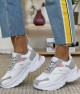 Women's Sneakers - White Gray - DS3.5181