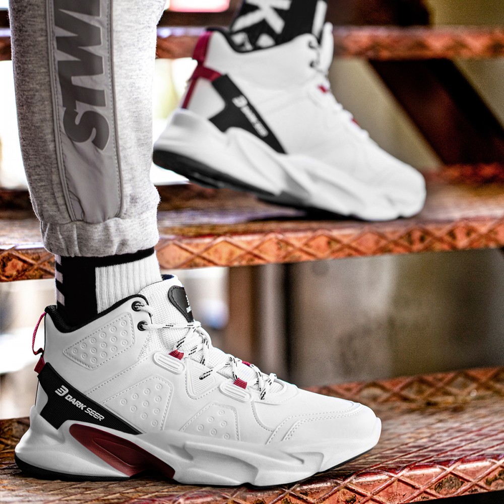 Mens High Top Sneakers - White - DS3.839