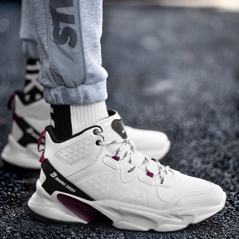 Mens High Top Sneakers - White - DS3.839