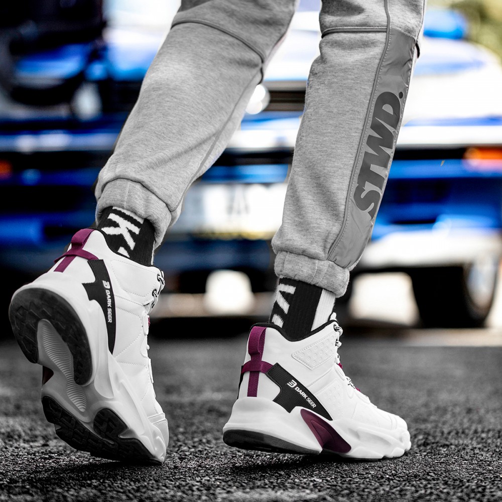 Mens High Top Sneakers - White - DS3.839