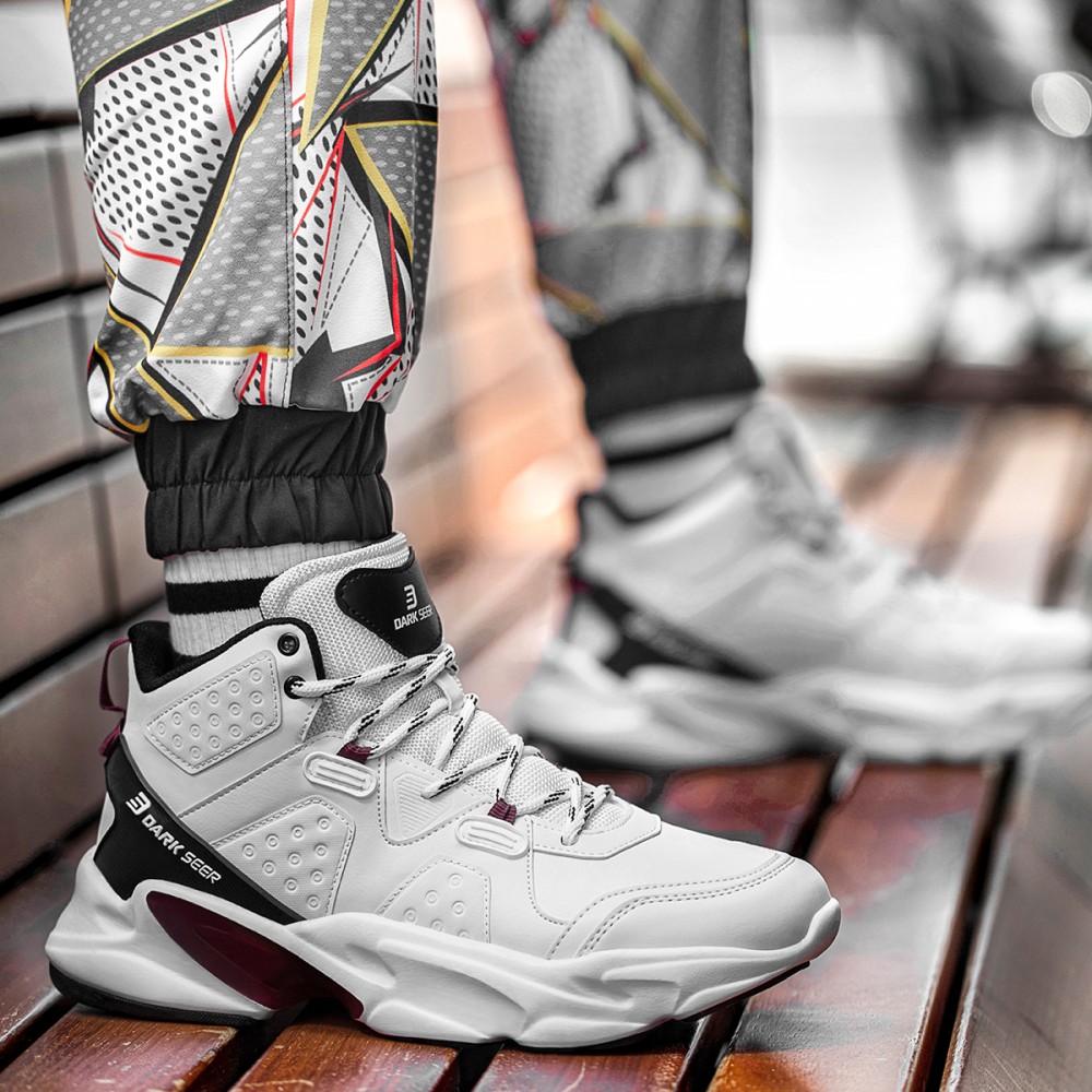 Mens High Top Sneakers - White - DS3.839