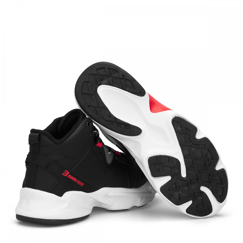 Mens High Top Sneakers - Black White - DS3.839