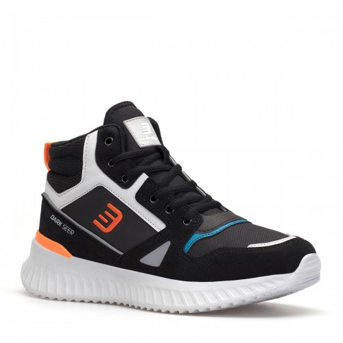 Men’s Sneakers -  Black Gray Orange  - DS3.950