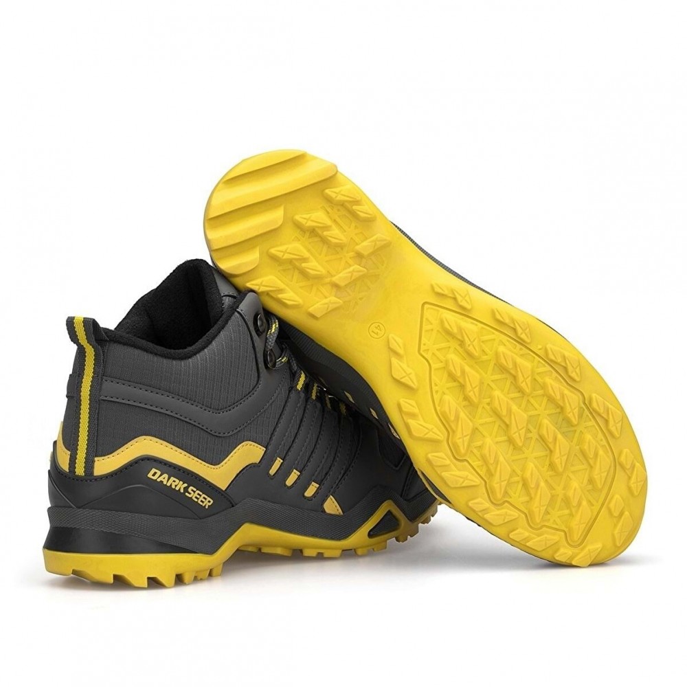 Unisex Hiking Boots - Grey Yellow - DS4.Montana