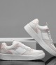 Womens Sneakers - White Pink - DS Alley