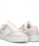 Womens Sneakers - White Pink - DS Alley