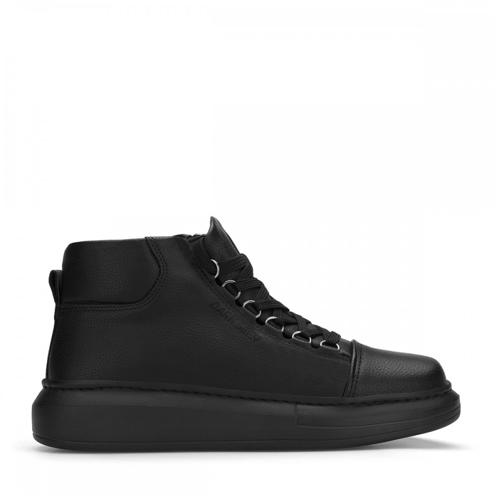Men's High Top Sneakers - Black - DS Belano