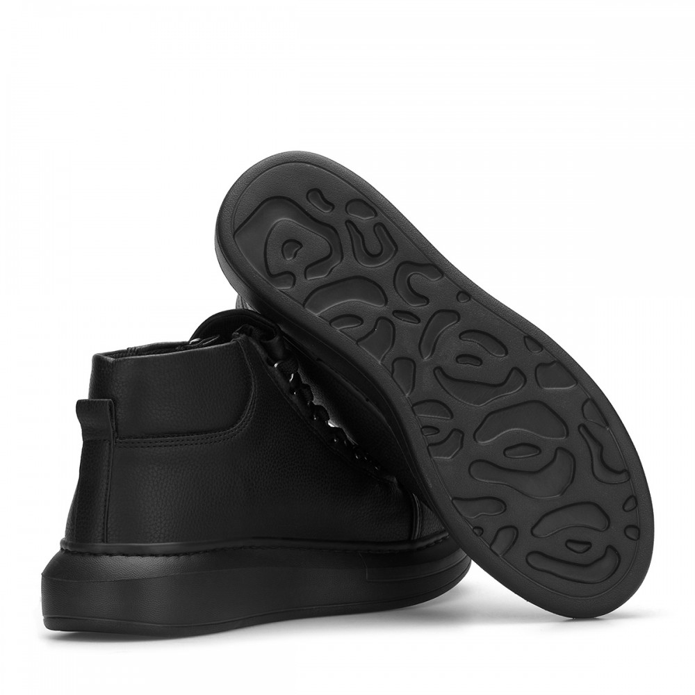 Men's High Top Sneakers - Black - DS Belano