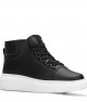 Men's High Top Sneakers - Black White - DS Belano