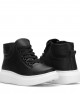 Men's High Top Sneakers - Black White - DS Belano
