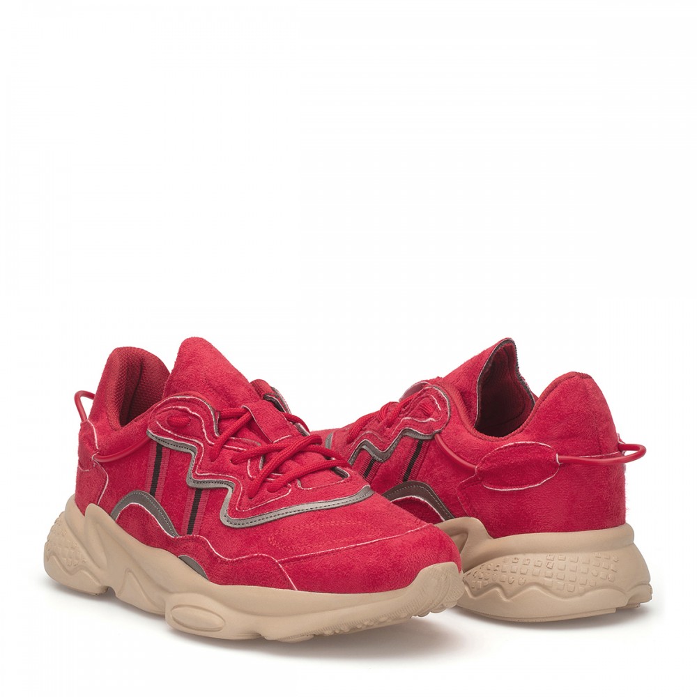 Unisex Sneakers - Red - DS.FBSZWG