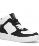 Womens High Top Sneakers - White Black - DS Maya