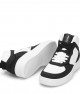 Womens High Top Sneakers - White Black - DS Maya