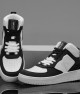 Womens High Top Sneakers - White Black - DS Maya