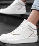 Womens High Top Sneakers - White - DS Maya