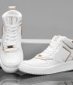 Womens High Top Sneakers - White - DS Maya