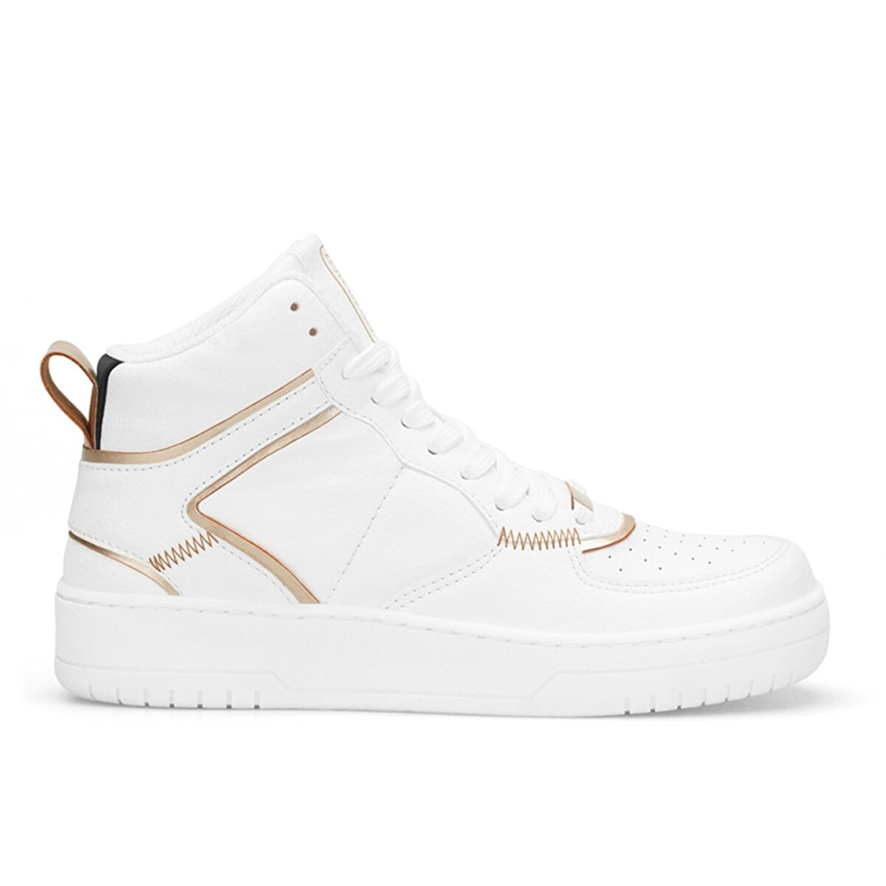 Womens High Top Sneakers - White - DS Maya