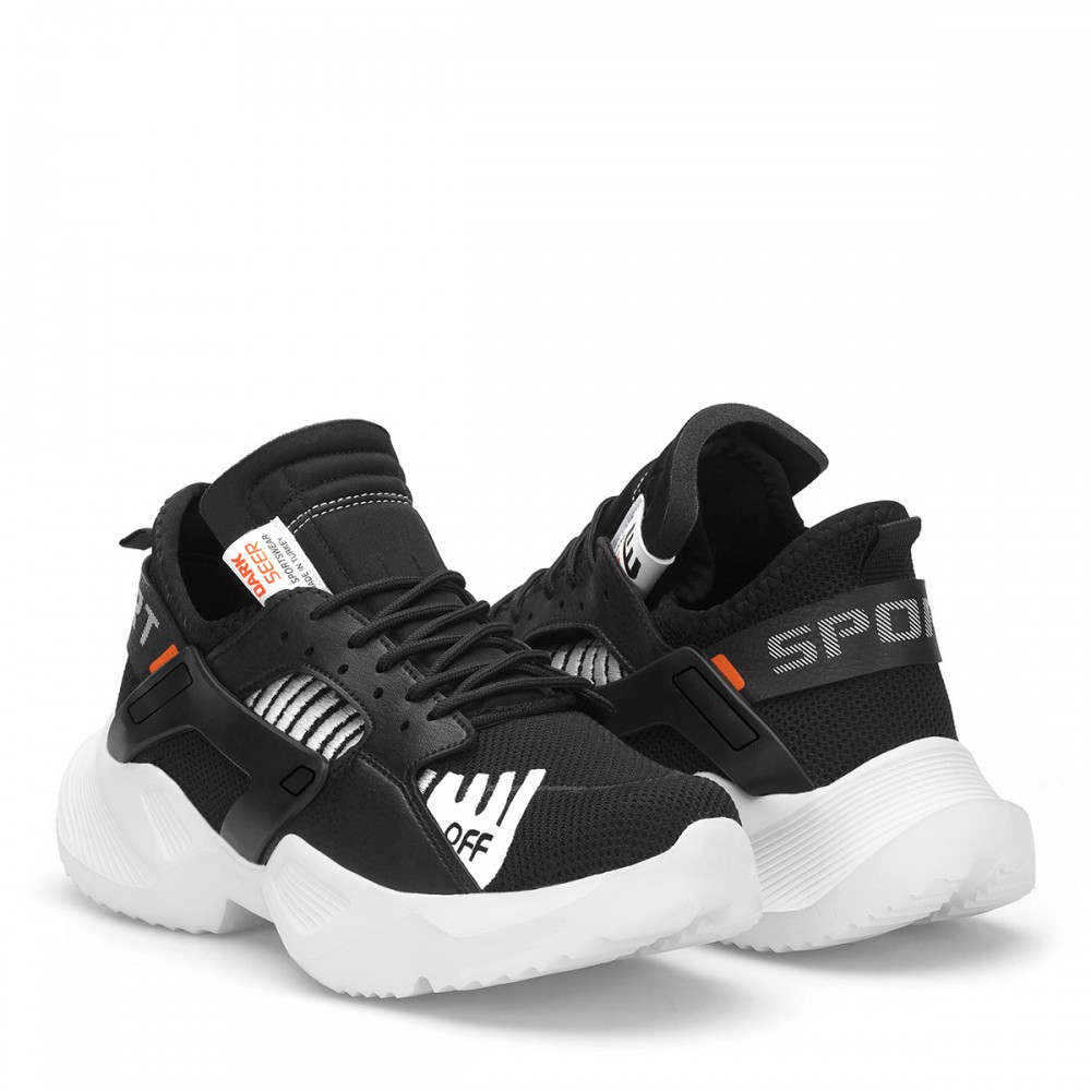 Unisex Sneakers - Black White - DS.MJOFF