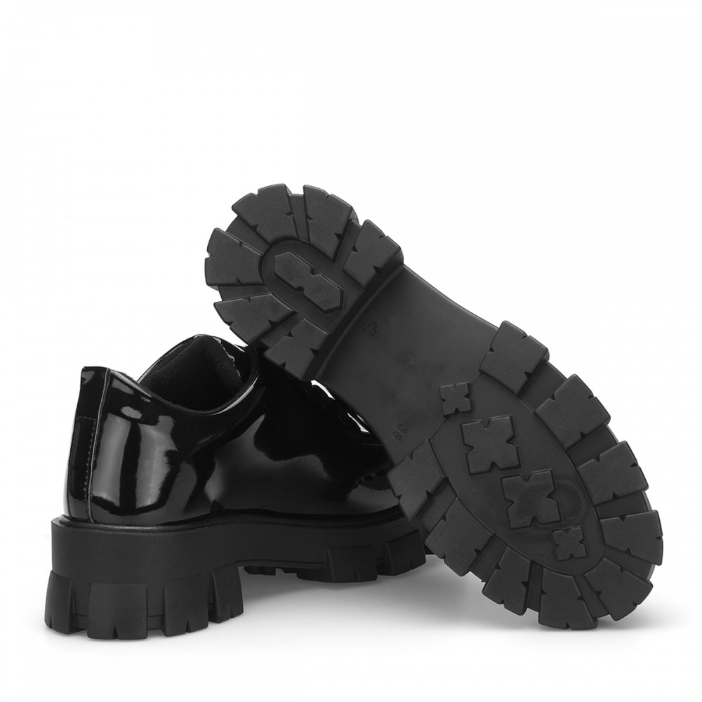 Women's Boots -Black Patent Leather- DS.MKA226